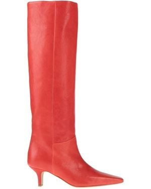 Alysi Accessoreria Boot Leather - Red