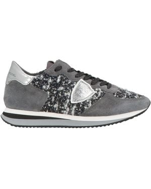Philippe Model Trainers Leather, Textile Fibres - Grey