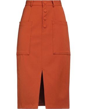 WEILI ZHENG Midi Skirt - Orange
