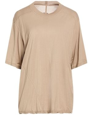 Rick Owens T-Shirt Cotton - Natural