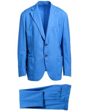 L.B.M. 1911 Azure Suit Virgin Wool - Blue