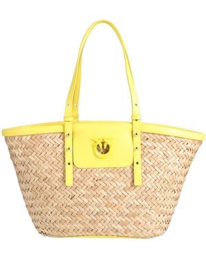 Pinko Shoulder Bag Bamboo, Cow Leather - Natural