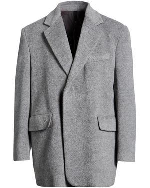 Hevò Coat Virgin Wool, Mohair Wool, Polyamide - Gray