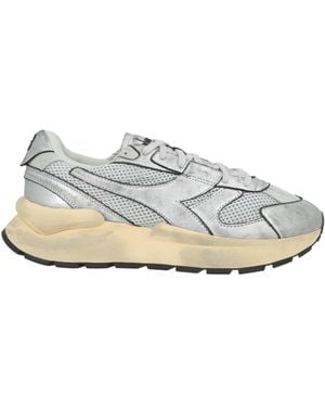 Diadora Trainers Leather, Textile Fibres - White
