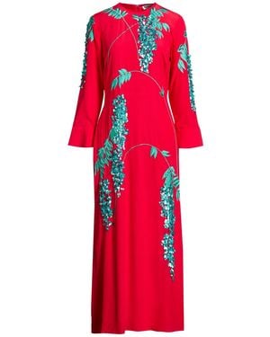 BERNADETTE Maxi Dress Silk - Red