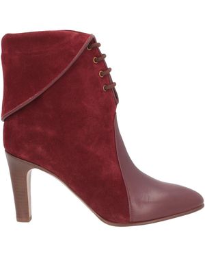 Chloé Ankle Boots Calfskin - Red