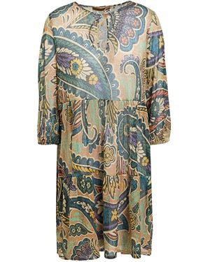 Siyu Mini Dress Polyester, Polyamide - Green