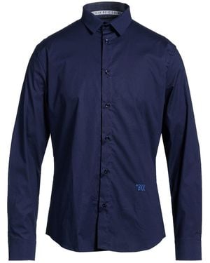 Bikkembergs Shirt Cotton, Elastic Fibres - Blue