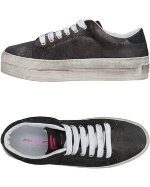 Fornarina Charcoal Sneakers Calfskin - Gray
