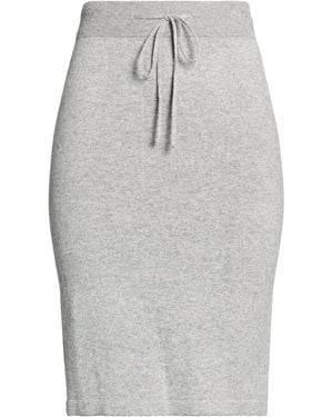 Cashmere Company Light Midi Skirt Wool, Cashmere - Grey