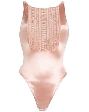 Elisabetta Franchi Bodysuit Polyamide, Elastane - Pink