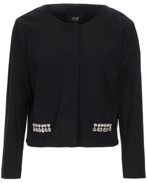 Roberto Cavalli Blazer Viscose, Polyamide, Elastane - Black