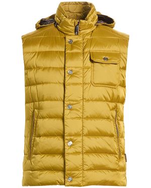 Moorer Mustard Vest Polyamide - Yellow