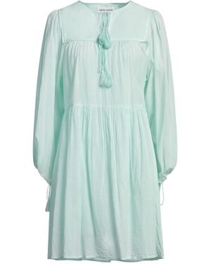 Antik Batik Mini Dress Cotton - Blue