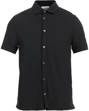 Alpha Studio Shirt Cotton, Elastane - Black
