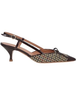 A.Bocca Burgundy Pumps Leather, Textile Fibers - Brown