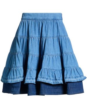 Sandro Denim Skirt Cotton - Blue