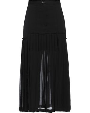 Sandro Midi Skirt Polyester, Triacetate - Black