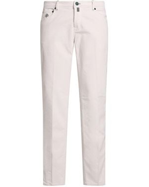 Luigi Borrelli Napoli Trousers Cotton, Elastane - White