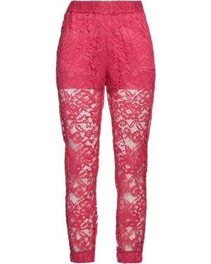 Soallure Fuchsia Pants Polyester, Elastane - Red