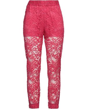 Soallure Fuchsia Pants Polyester, Elastane - Red