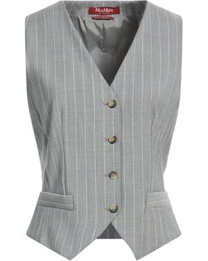 Max Mara Tailored Vest Virgin Wool - Gray