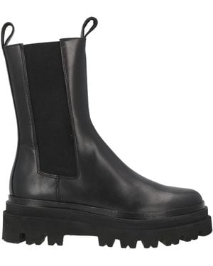 Eleventy Ankle Boots Leather - Black