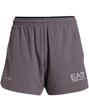 EA7 Taupe Shorts & Bermuda Shorts Polyester, Elastane - Gray