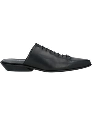 Ann Demeulemeester Mules & Clogs Leather - Black