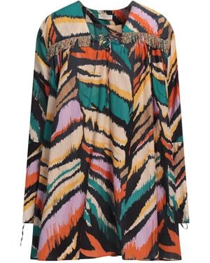 Anjuna Mini Dress Cotton, Silk - Orange