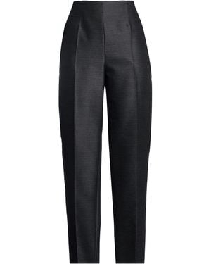 Alberta Ferretti Charcoal Trousers Virgin Wool, Silk - Blue