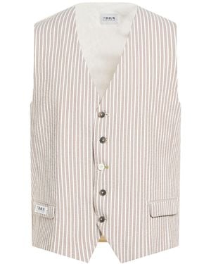 Berna Tailored Vest Cotton, Polyester, Elastane - White