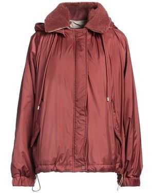 Weekend by Maxmara Rust Jacket Polyester - Red
