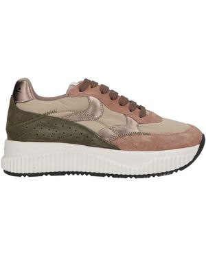 Voile Blanche Sneakers Leather, Textile Fibers - Brown