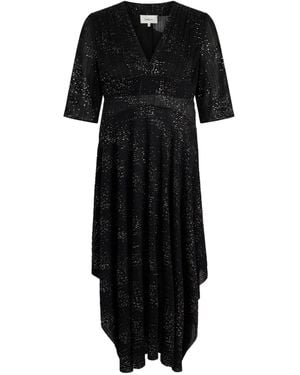 Ba&sh Maxi Dress Polyester, Elastane - Black