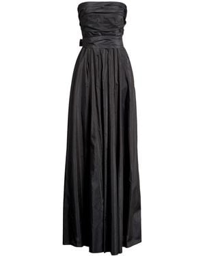 Max Mara Maxi Dress Polyester, Silk - Black