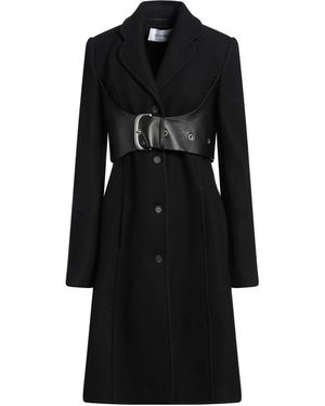 Off-White c/o Virgil Abloh Coat Virgin Wool, Polyamide, Leather - Black