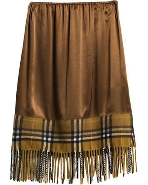 Burberry Midi-Rock - Braun
