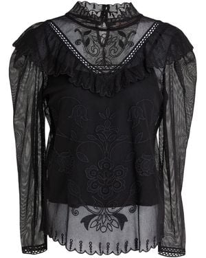 Twinset Top Cotton, Polyamide - Black