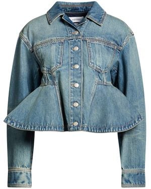 McQueen Denim Outerwear Cotton - Blue