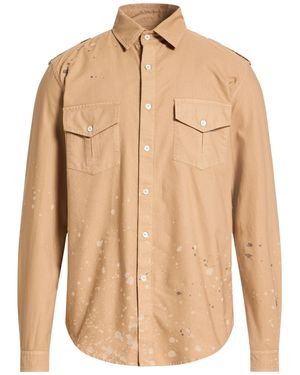 Grifoni Camel Shirt Cotton - Natural