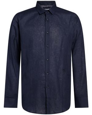 Ice Iceberg Shirt Linen, Cotton - Blue