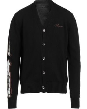 Amiri Cardigan Cotton, Polyamide, Viscose - Black