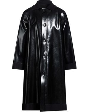 MM6 by Maison Margiela Coat Acrylic, Virgin Wool, Polyurethane - Black
