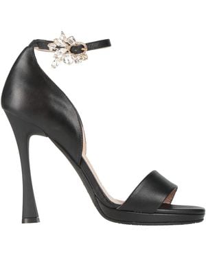 Tiffi Sandals Leather - Black
