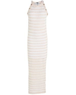 No Secrets Ivory Maxi Dress Cotton, Polyamide, Polyester - White