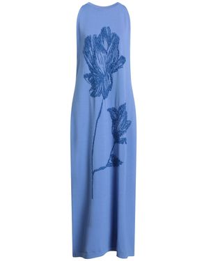 Liviana Conti Slate Maxi Dress Viscose, Polyamide - Blue