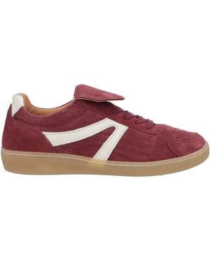 Ovyè Burgundy Trainers Leather - Purple