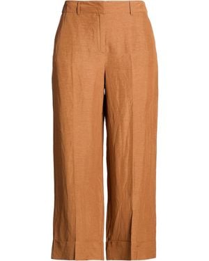 Pennyblack Camel Trousers Viscose, Linen - Orange