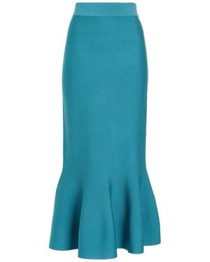 8 by YOOX Maxi Skirt - Blue